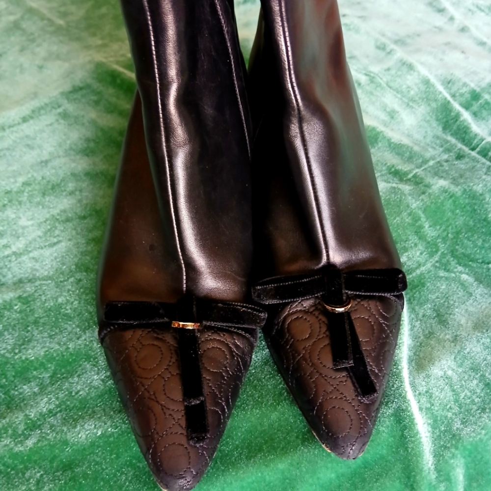 Salvatore Ferragamo Kitten Booties